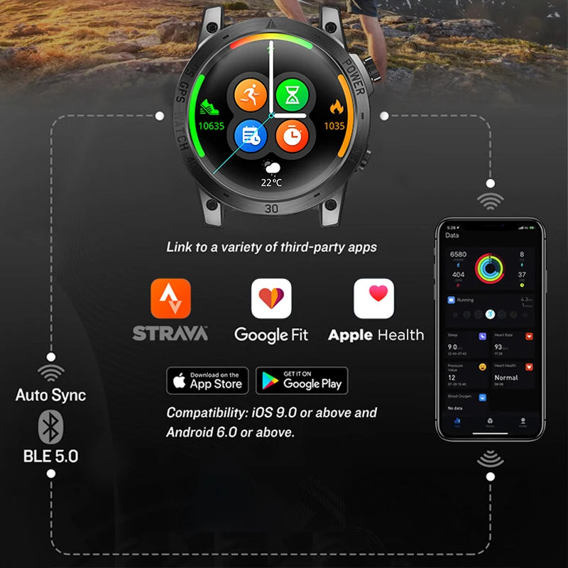 New GPS Sport Smartwatch for Men