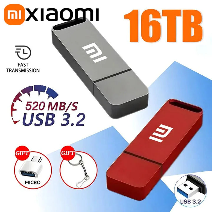 16TB USB 3.2 Metal Flash Drive