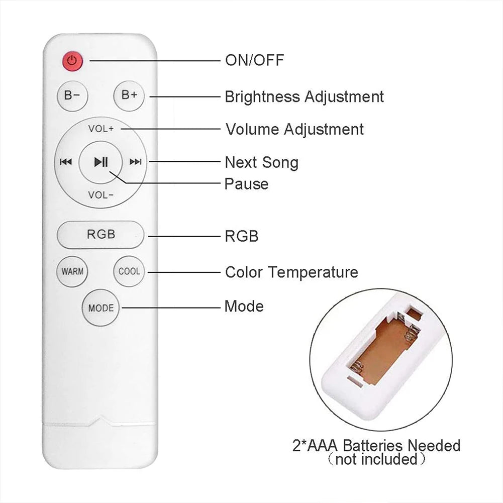 LED Ceiling Light Smart Bluetooth Speaker