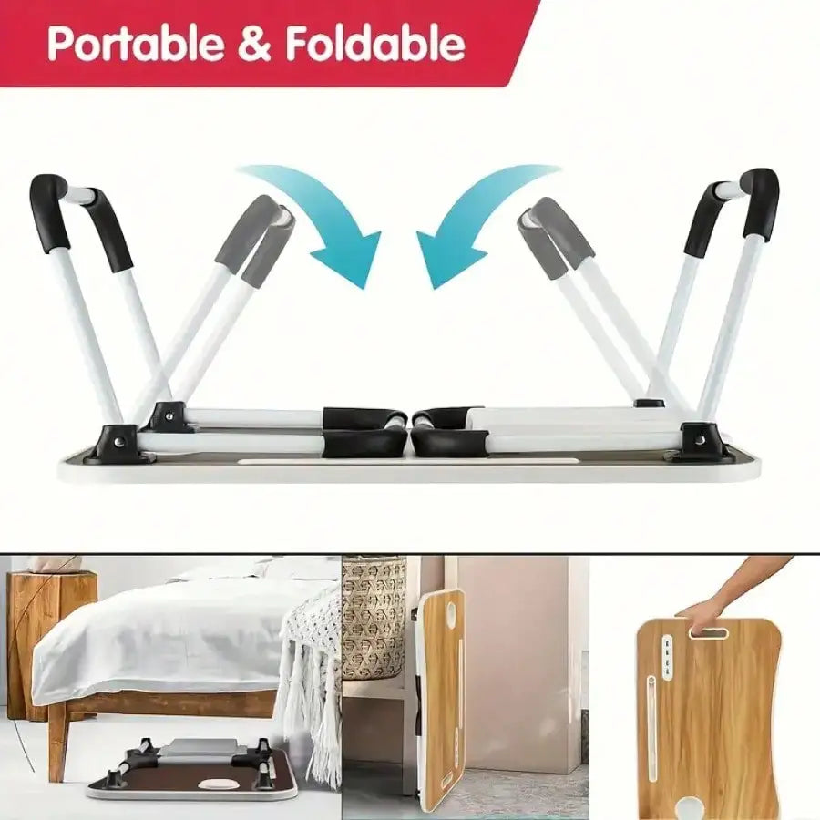 Portable Foldable Laptop Desk with Cup Holder