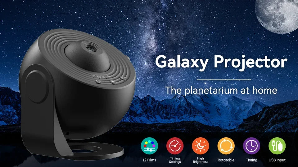 Galaxy Star Projector Lamp