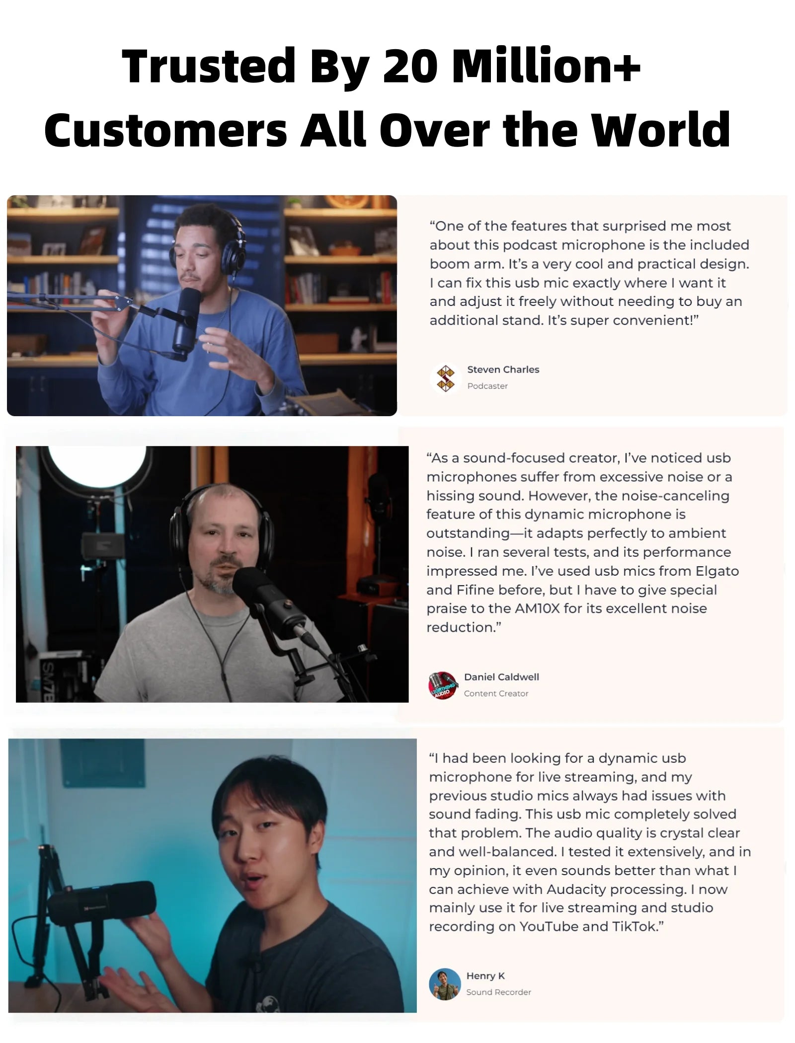 Professional USB XLR Dynamic Microphone