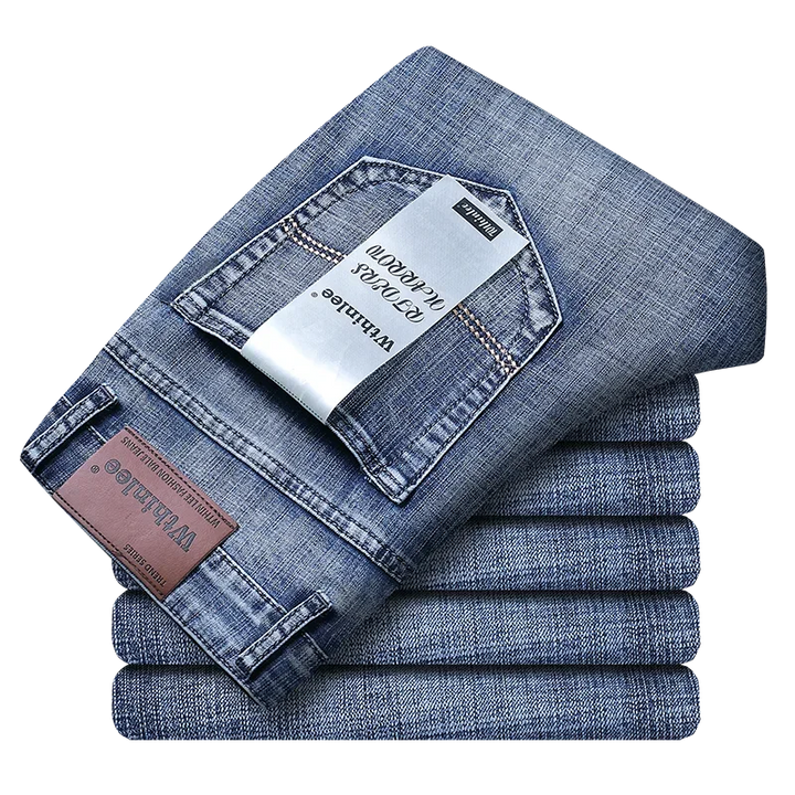 Men's Business Casual Straight Jeans