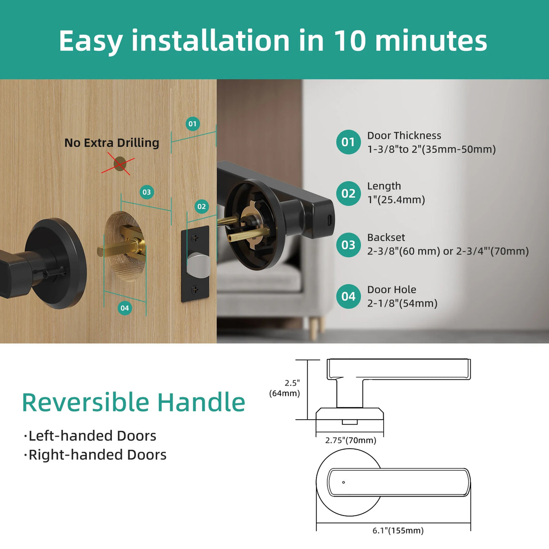 Smart Fingerprint Door Lock Keypad