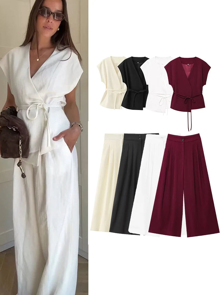 Women's Two Piece Trouser Suit