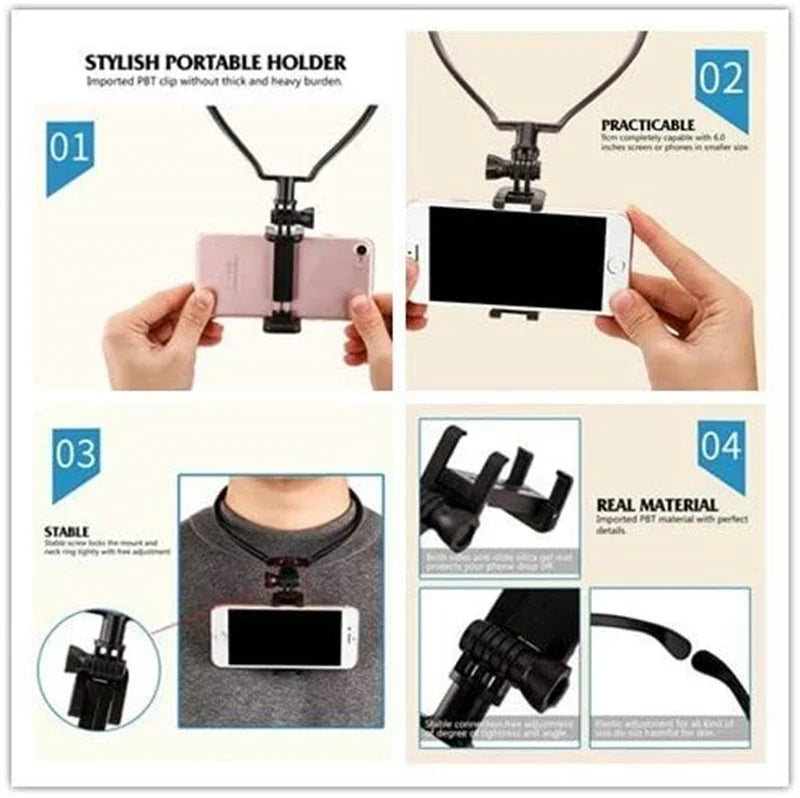 Hands-Free Smartphone Neck Mount