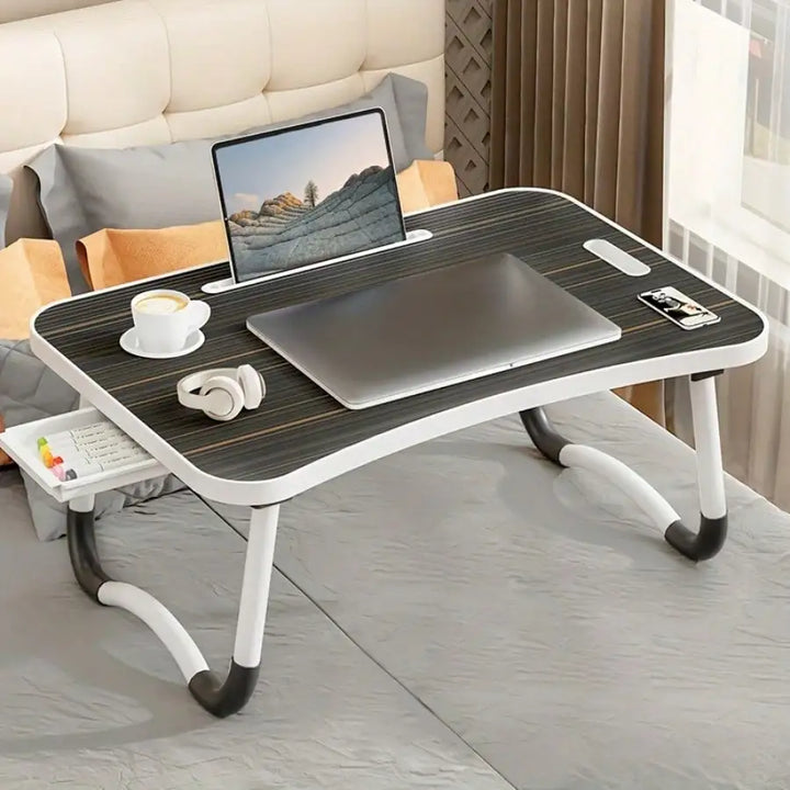 Portable Foldable Laptop Desk with Cup Holder