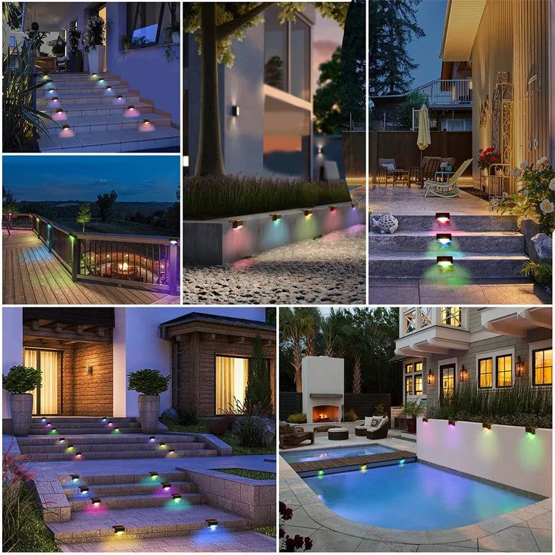 Solar LED Deck Step Lights