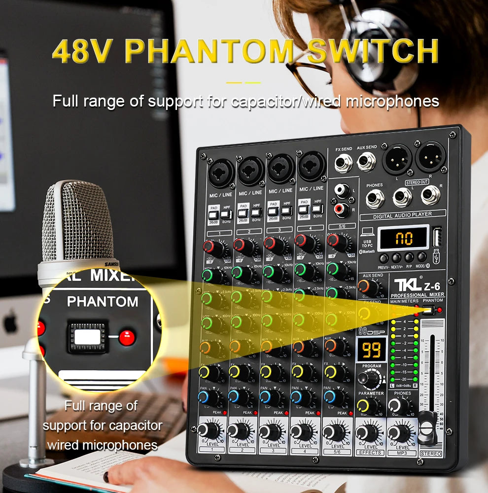 Bluetooth Karaoke Mixer