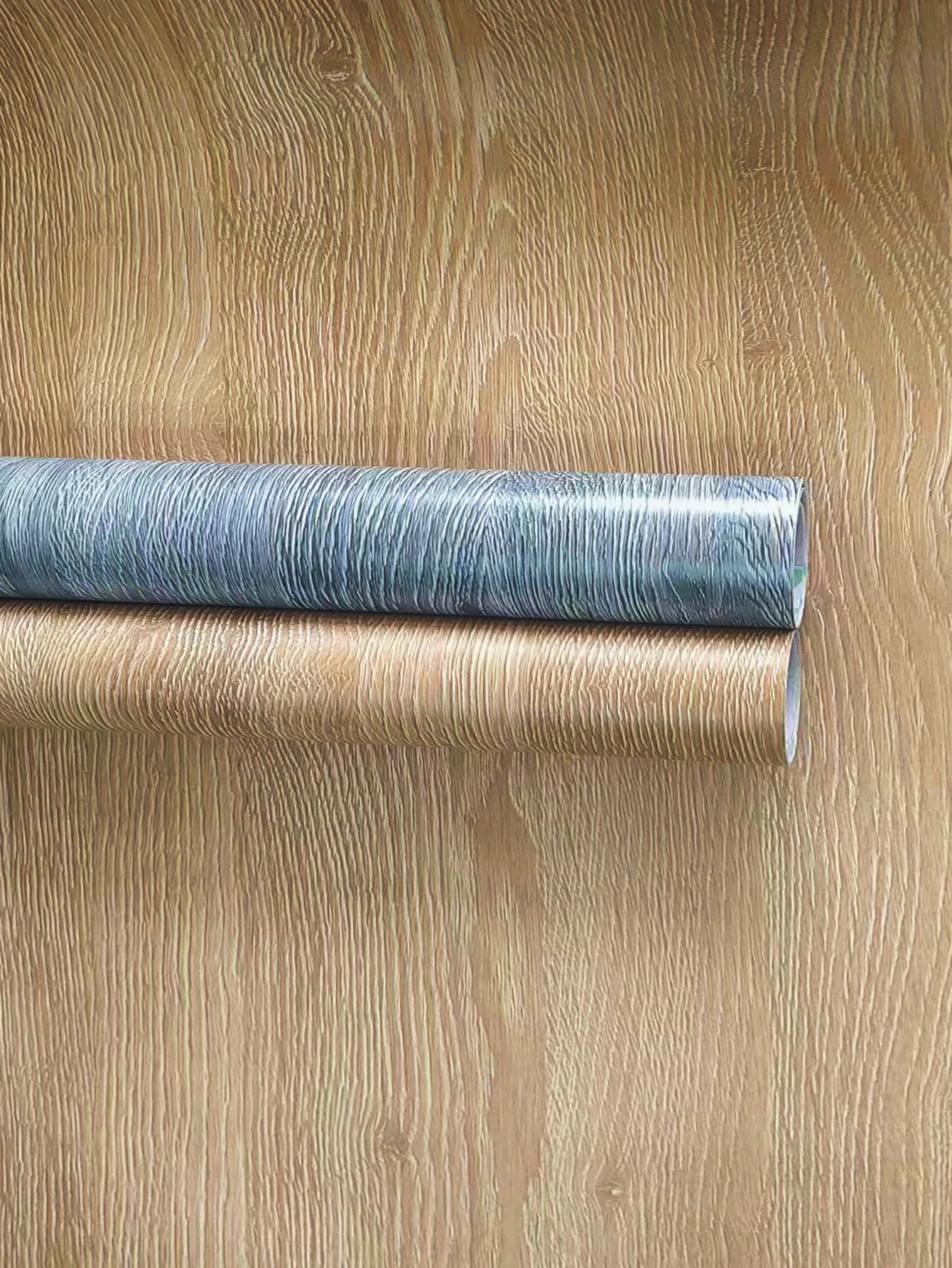 Gray/Yellow Wood Grain Peel & Stick Wallpaper