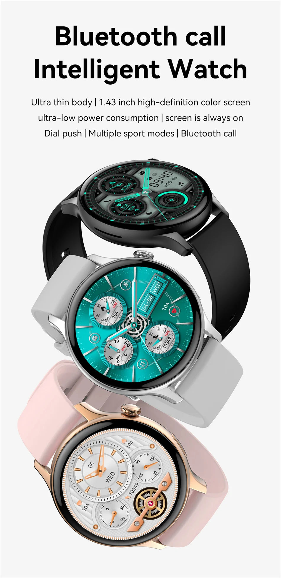 2024 AMOLED Ladies Smartwatch