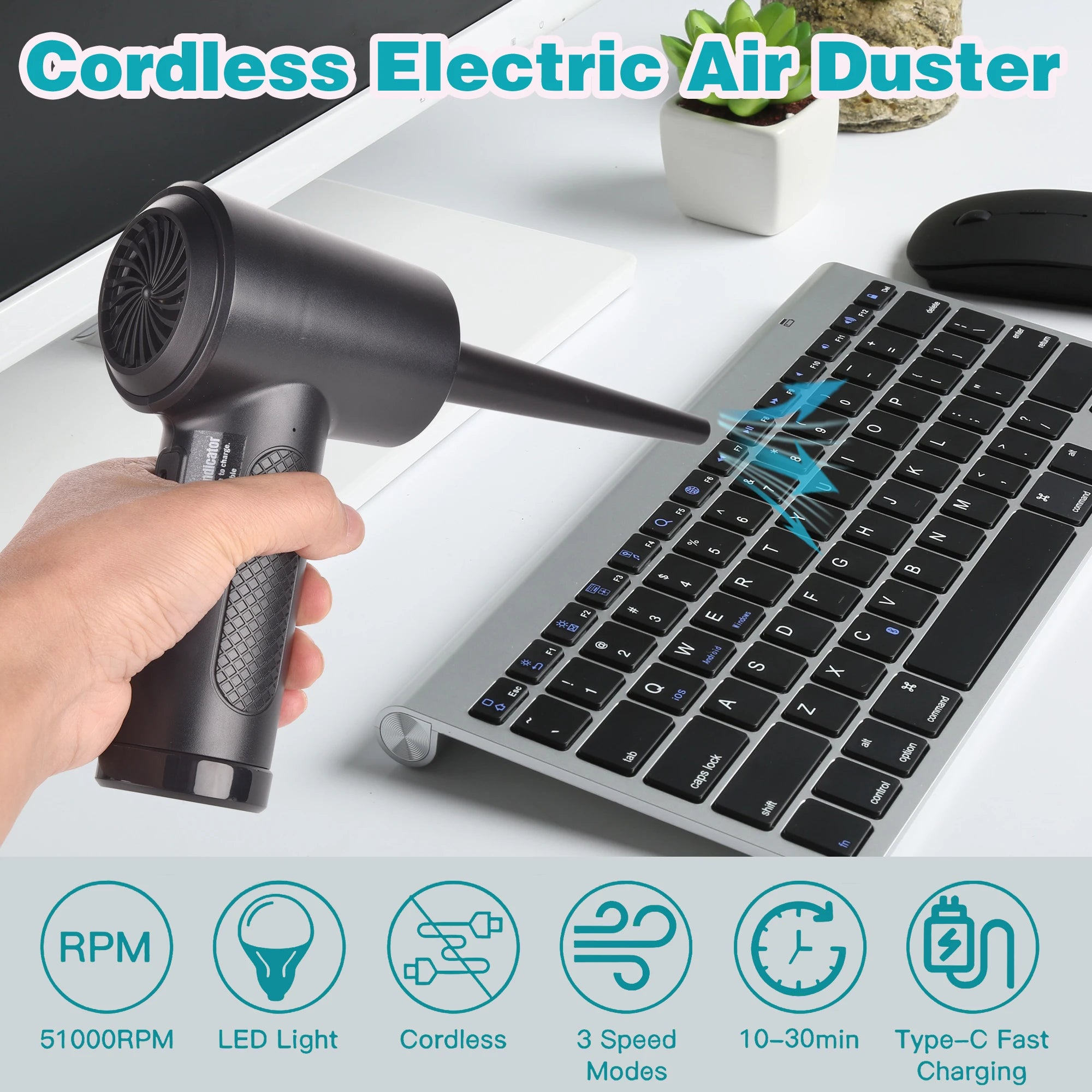 Cordless Air Duster Computer Cleaner