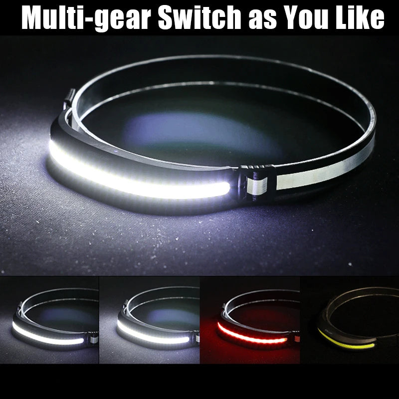 USB Rechargeable COB Headlamp