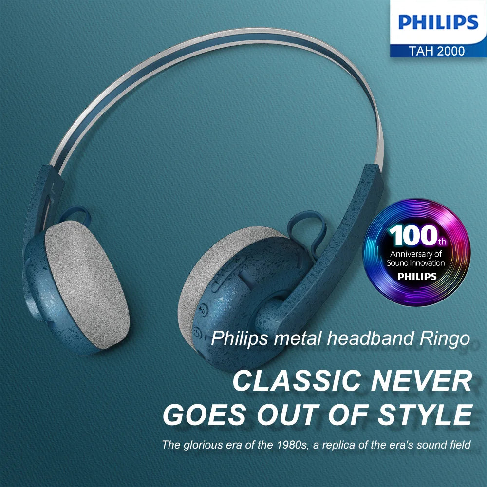 Philips TAH2000 Bluetooth Headphones