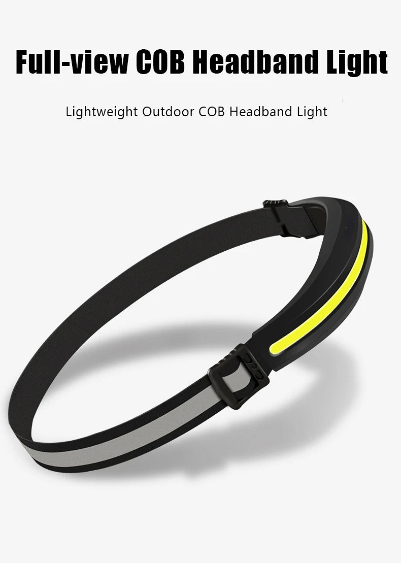 USB Rechargeable COB Headlamp