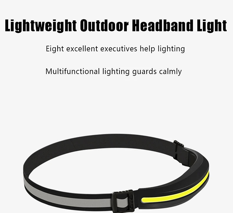 USB Rechargeable COB Headlamp