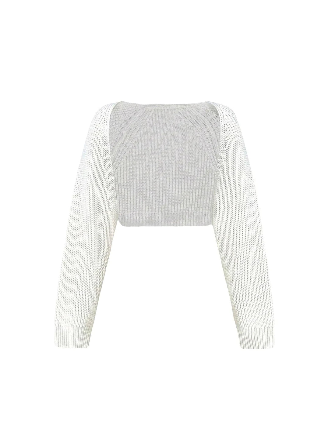 Elegant Solid Color Ribbed Knitted Cardigan