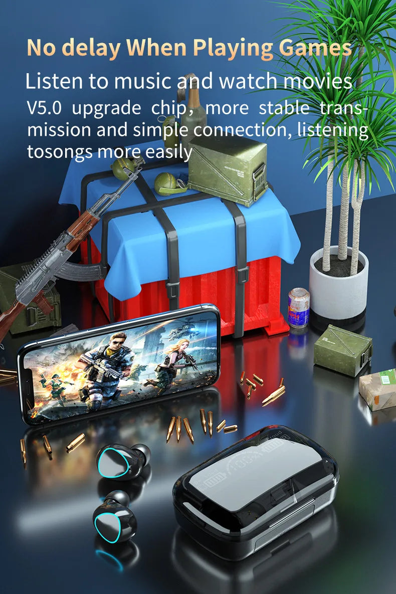 M10 Wireless Earphones Power Bank