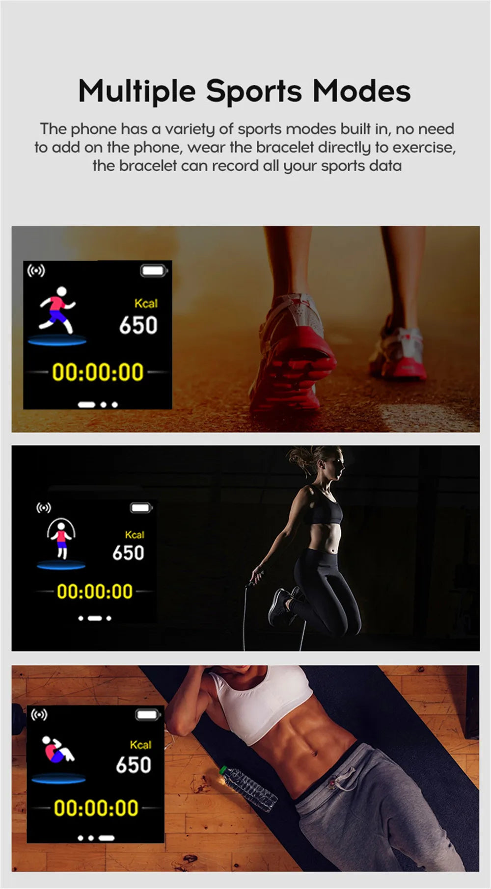 Fitness Smartwatch Android iOS Compatible