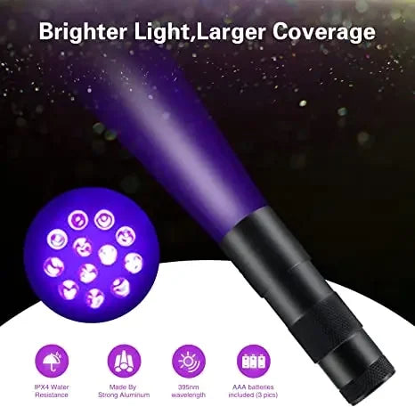 395nm UV Blacklight Flashlight