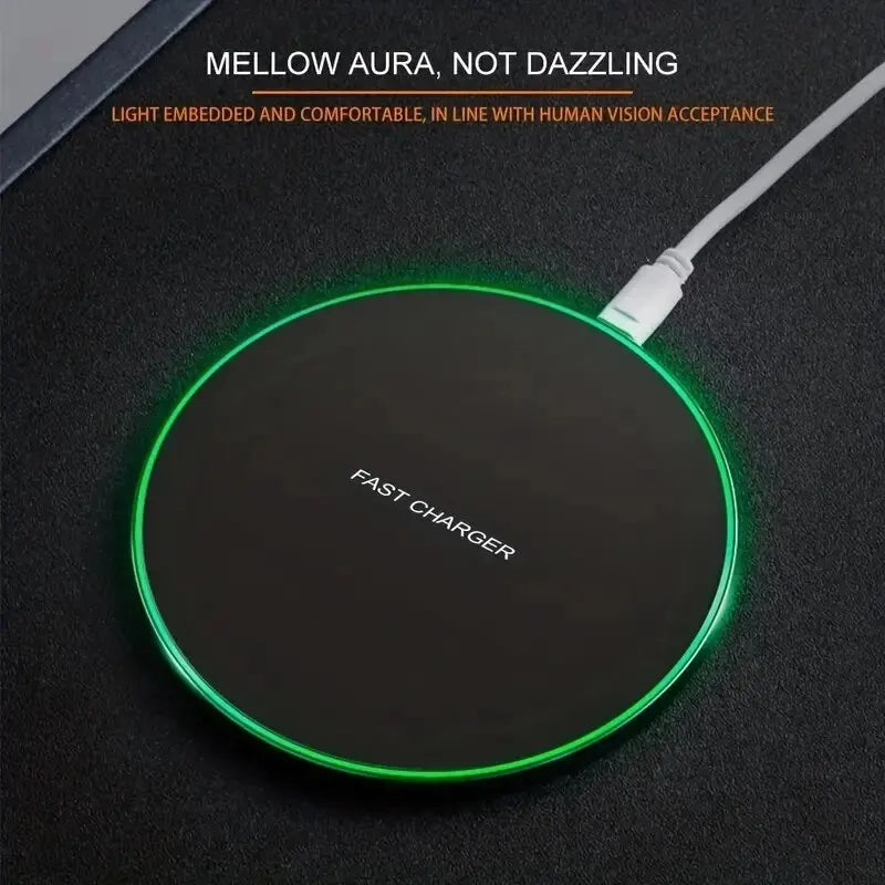 Wireless Charger for iPhone & Samsung