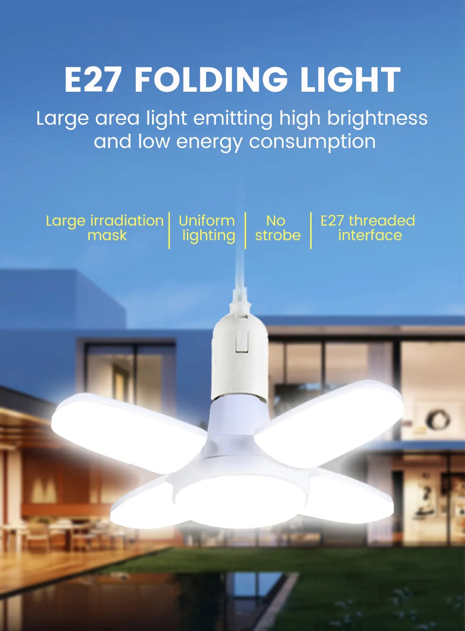 Foldable LED Bulb 28W E27