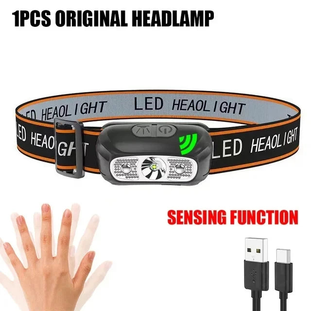 USB Rechargeable COB Headlamp