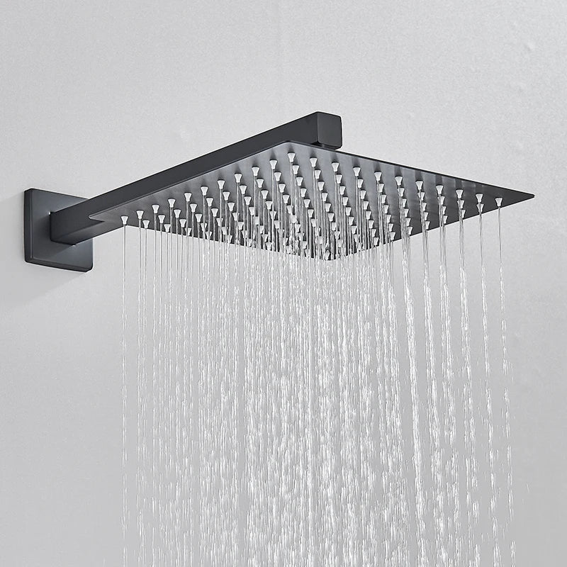 Black Concealed Shower Set