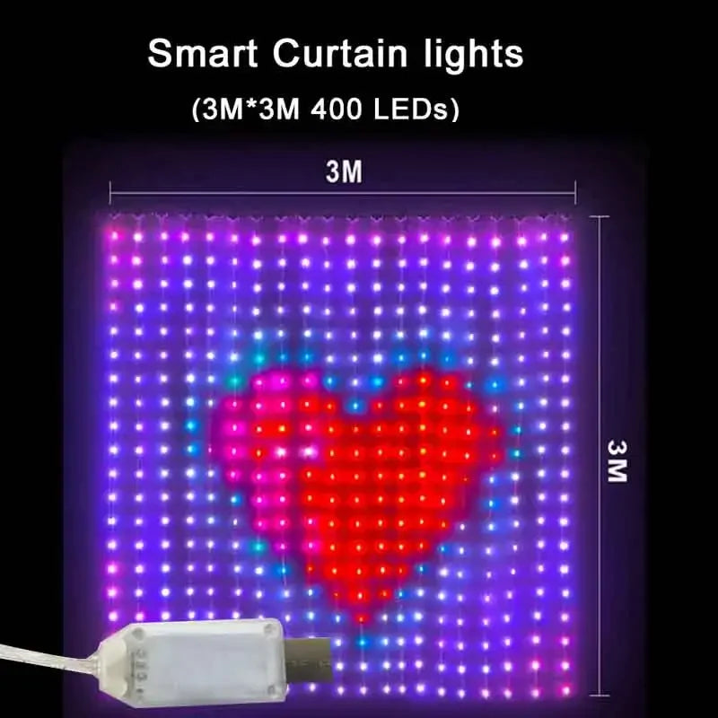 Smart RGB Curtain Lights