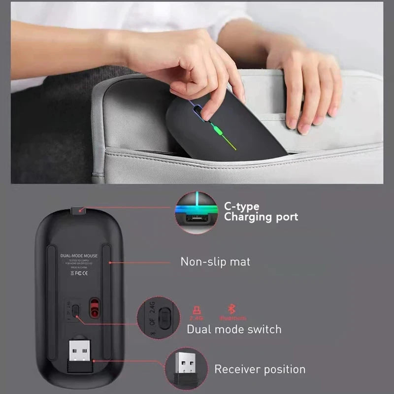 Wireless RGB Bluetooth Mouse