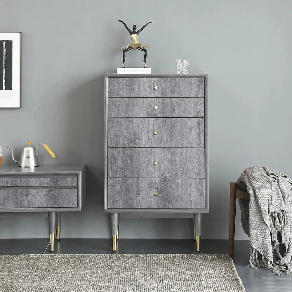 Gray/Yellow Wood Grain Peel & Stick Wallpaper