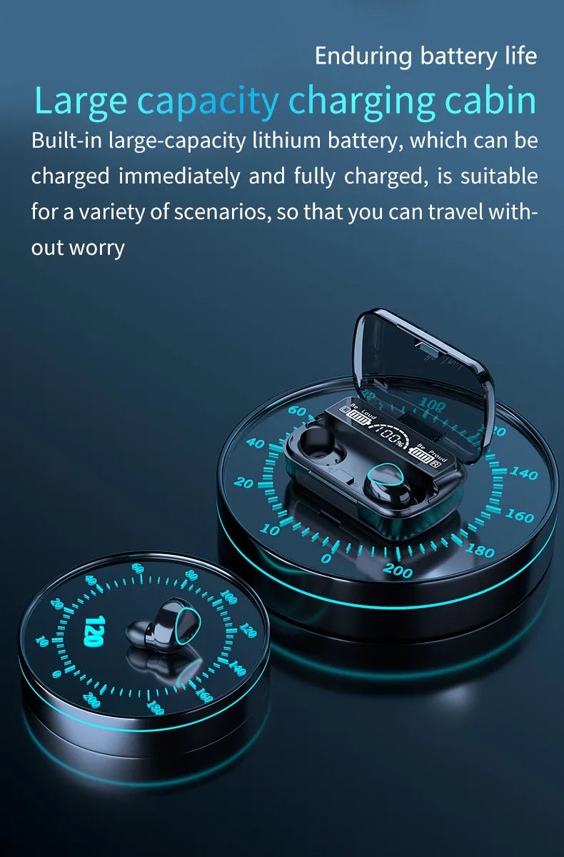 M10 Wireless Earphones Power Bank