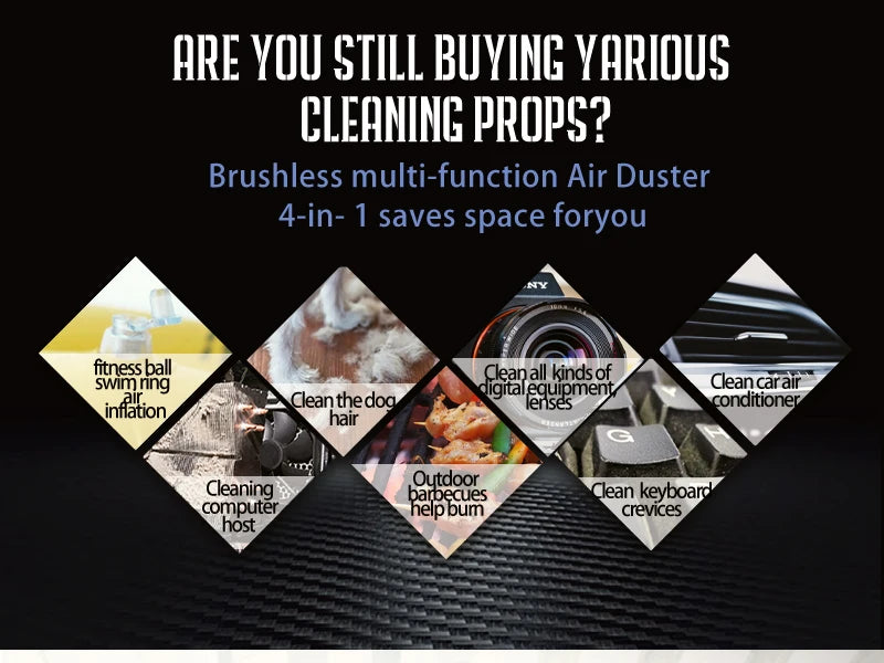 Cordless Air Duster Computer Cleaner