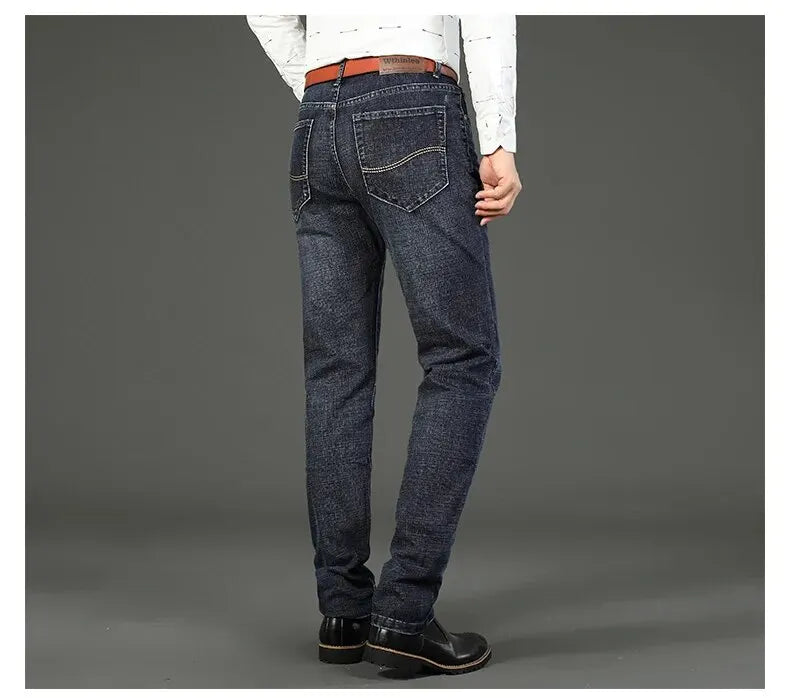 Men's Business Casual Straight Jeans