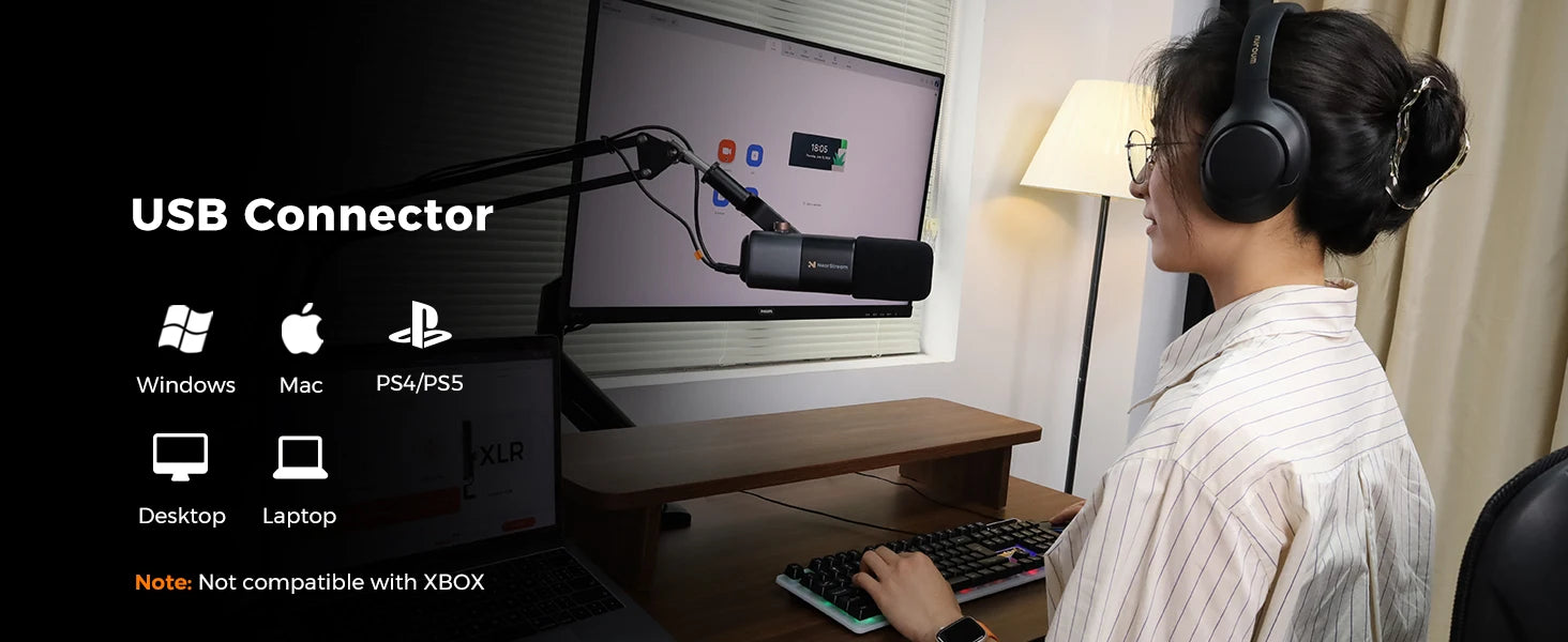 Professional USB XLR Dynamic Microphone