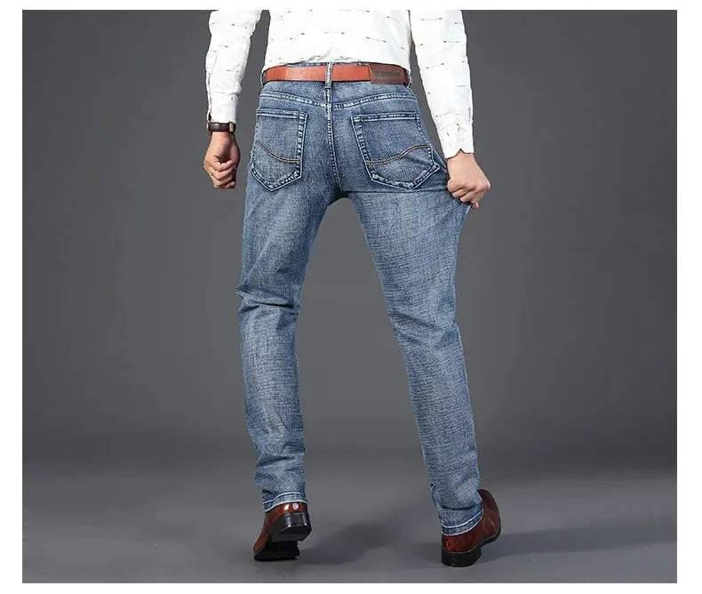 Men's Business Casual Straight Jeans