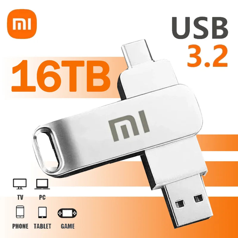 16TB USB 3.2 High-Speed Flash Drive