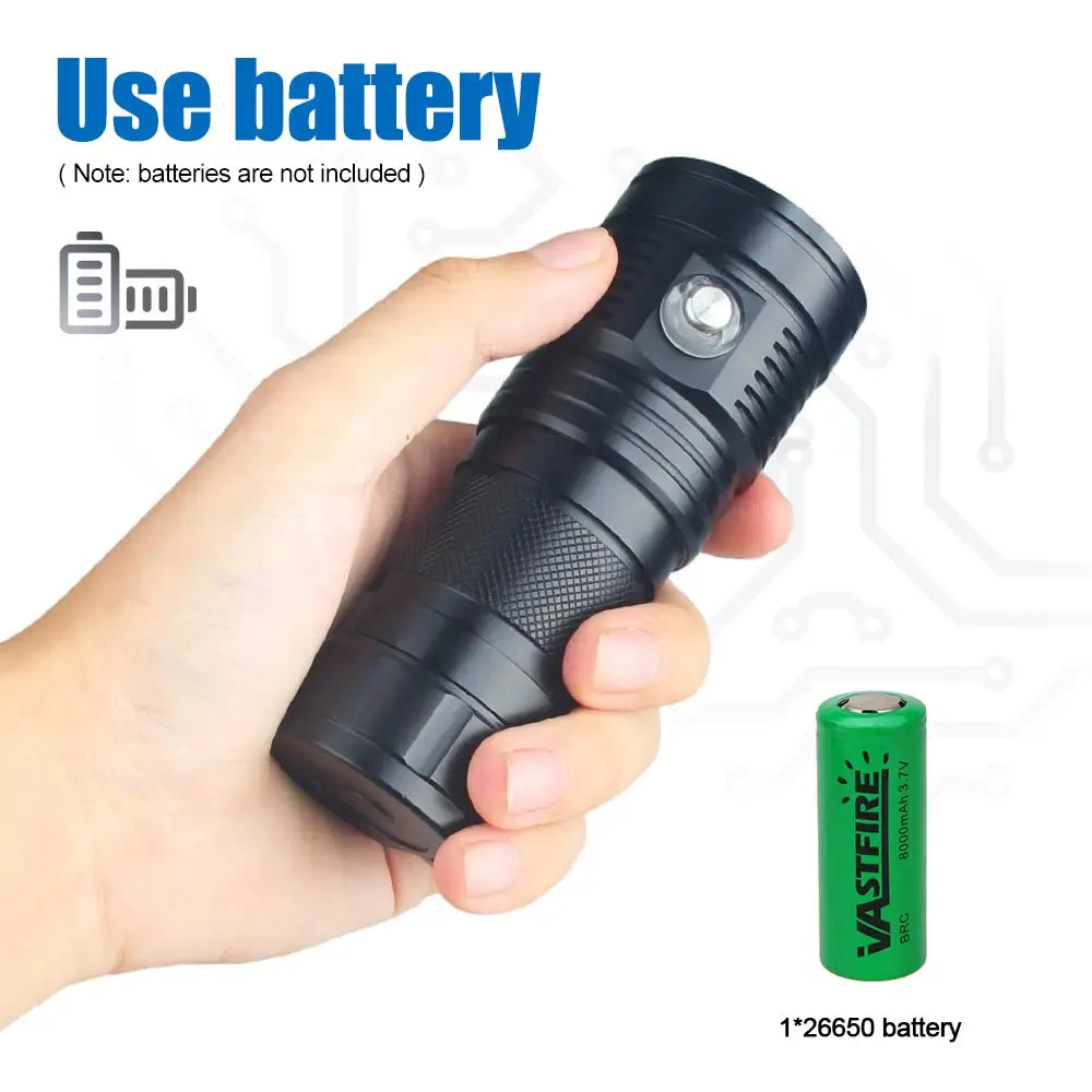 80W Underwater Dive Light