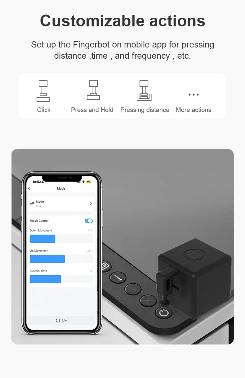 Remoter Garage  Button Robot Pusher Assistant