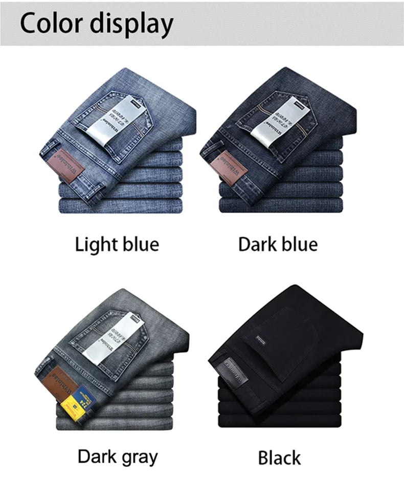 Men's Business Casual Straight Jeans