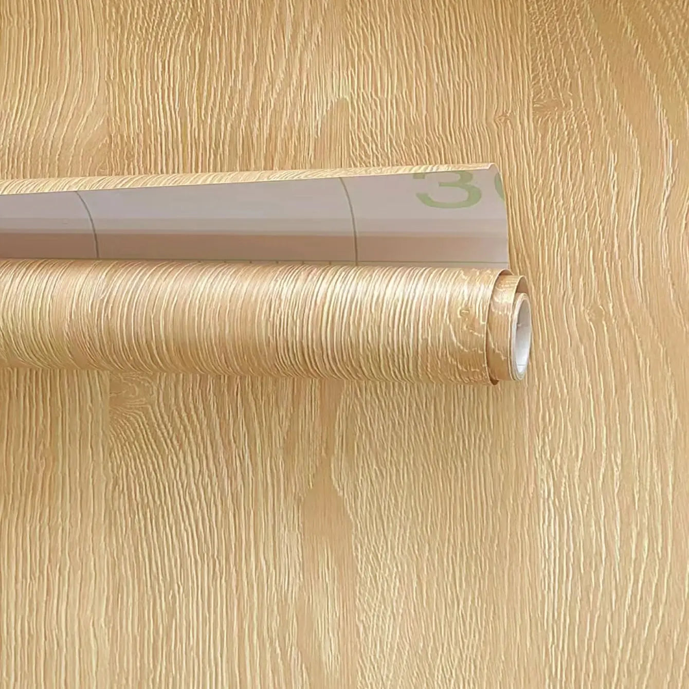 Gray/Yellow Wood Grain Peel & Stick Wallpaper