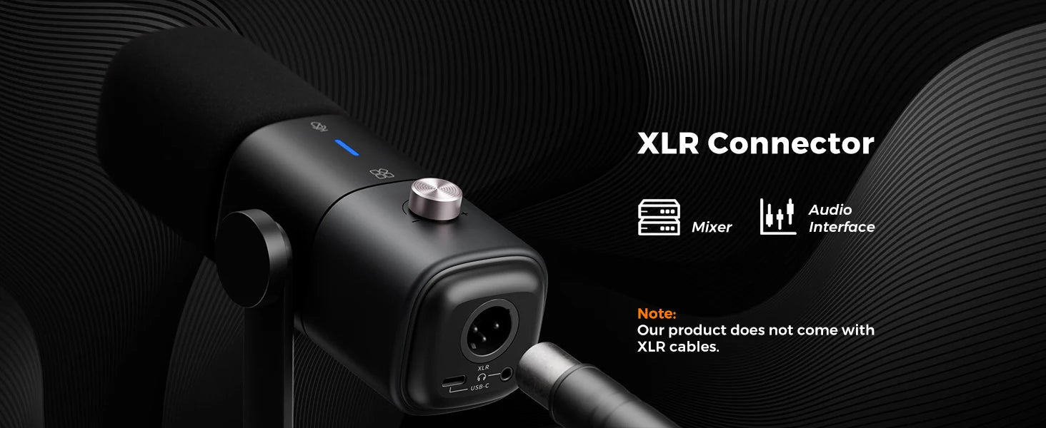 Professional USB XLR Dynamic Microphone