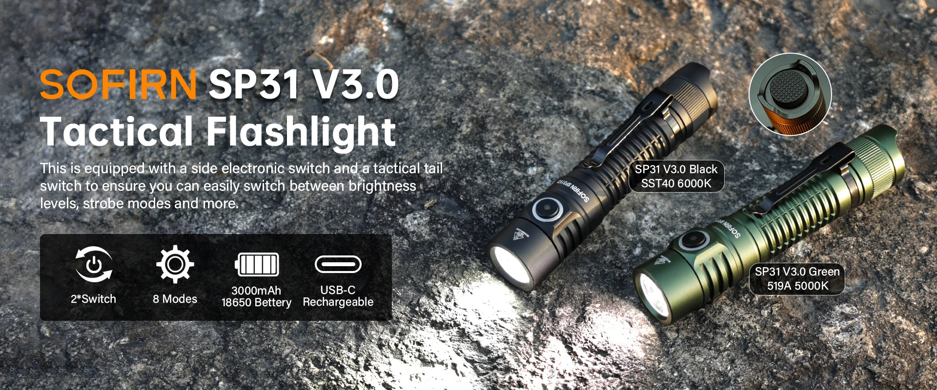 SP31 V3 Tactical Flashlight