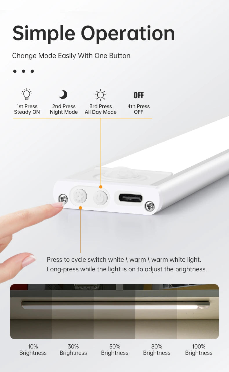 LED Motion Sensor Cabinet Light