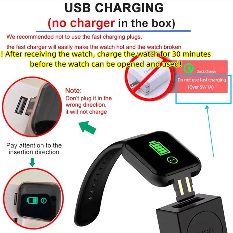 Fitness Smartwatch Android iOS Compatible