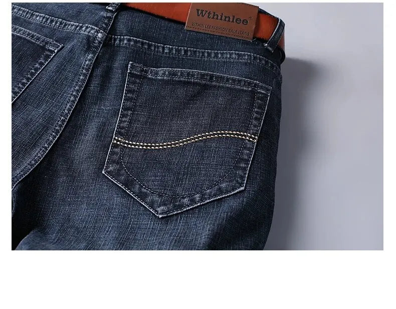 Men's Business Casual Straight Jeans