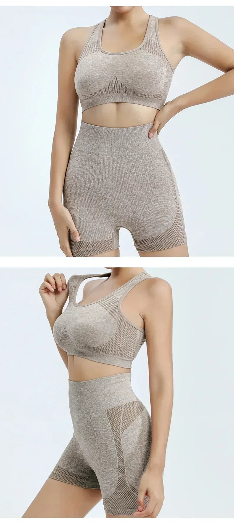 Yoga Set Gym Shorts Women Sport Bras Workout