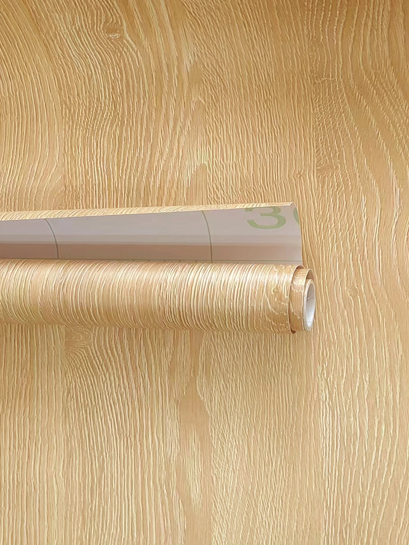 Gray/Yellow Wood Grain Peel & Stick Wallpaper