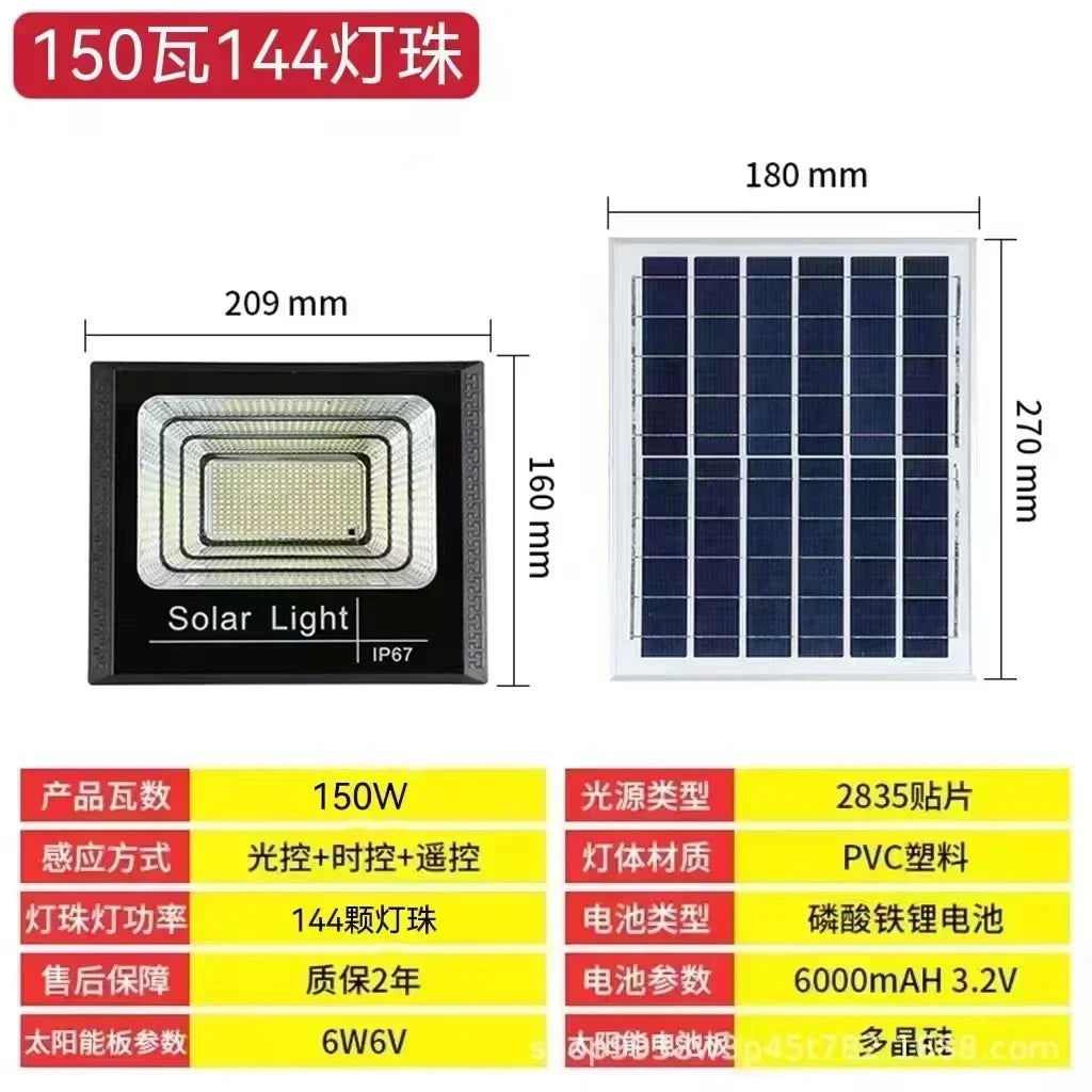 Outdoor Solar LED Flood Light – 50W–500W