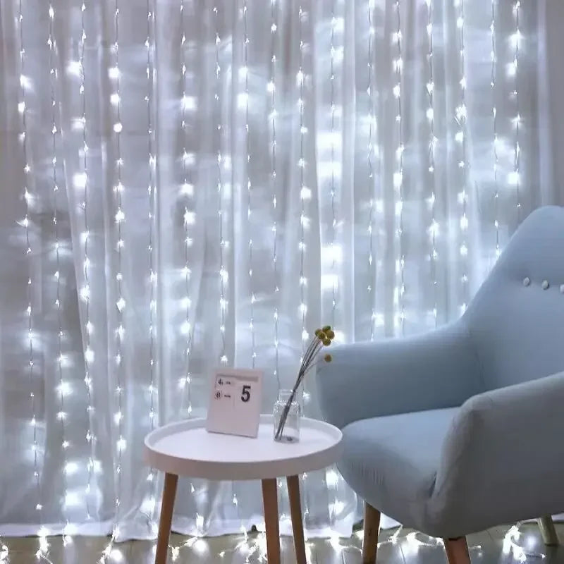 USB LED Curtain String Lights
